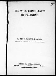 Cover of: The whispering leaves of Palestine