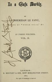 Cover of: In a glass darkly by Joseph Sheridan Le Fanu