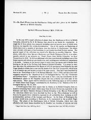 Cover of: On fossil plants from the Similkameen Valley and other places in the southern interior of British Columbia by by Sir J. William Dawson.