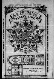 Cover of: S.S. Prussian, Allan Line |