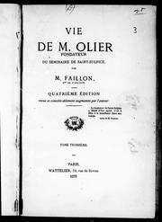 Cover of: Vie de M. Olier, fondateur du Séminaire de Saint-Sulpice