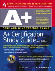Cover of: A+ Certification Study Guide