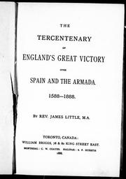 Cover of: The tercentenary of England's great victory over Spain and the Armada, 1588-1888