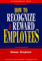 Cover of: How to recognize & reward employees