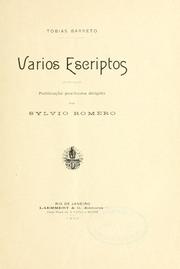 Cover of: Varios escriptos