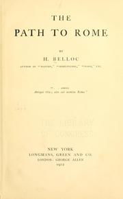 Cover of: The  path to Rome by Hilaire Belloc