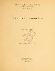 Cover of: The cyprinodonts