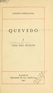 Cover of: Historia de la vida del Buscón