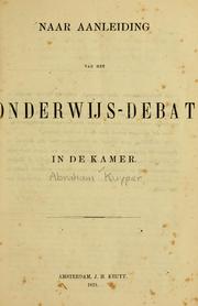 Cover of: De schoolkwestie. by Abraham Kuyper