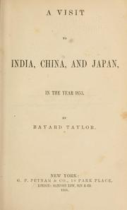 Cover of: A  visit to India, China, and Japan, in the year 1853