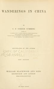 Cover of: Wanderings in China by C. F. Gordon-Cumming