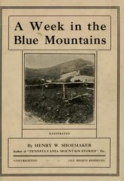 Cover of: week in the Blue Mountains: the record of a happy outing