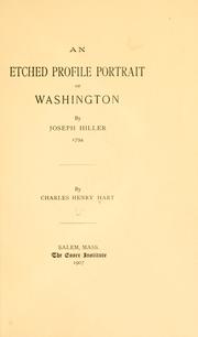 Cover of: An etched profile protrait of Washington by Joseph Hiller, 1794.