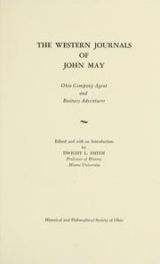 Cover of: The western journals of John May by May, John