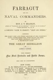 Cover of: Farragut, and our naval commanders.