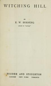 Witching hill by E. W. Hornung