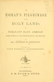 Cover of: woman's pilgrimage to the Holy Land.