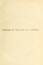 Cover of: The works of Algernon Sydney.