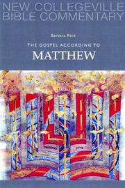 Cover of: The Gospel According to Matthew (New Collegeville Bible Commentary. New Testament)