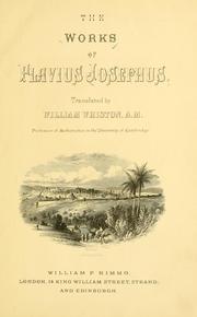 Cover of: The works of Flavius Josephus. by Flavius Josephus