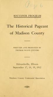 Cover of: The historical pageant of Madison County