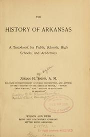 The history of Arkansas by Josiah Hazen Shinn