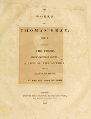 Cover of: The works of Thomas Gray.