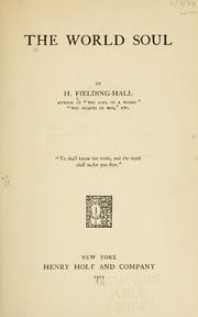 Cover of: The world soul by H. Fielding