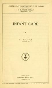 Cover of: Infant care