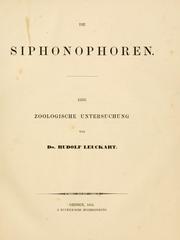 Cover of: Zoologische Untersuchungen