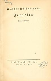 Cover of: Jenseits: Drama in 5 Akten.