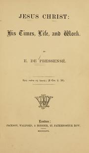 Cover of: Jesus Christ: his times, life, and work.