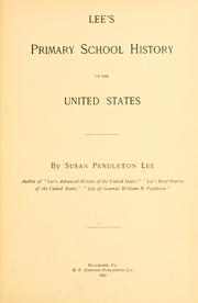 Cover of: Lee's primary school history of the United States