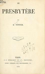 Cover of: Le Presbytère.