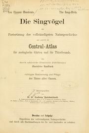 Cover of: Les oiseaux chanteurs = by H. G. Ludwig Reichenbach