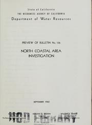Cover of: North coastal area investigation: [report] Preview.