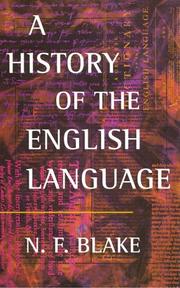 A history of the English language by N. F. Blake