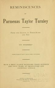 Cover of: Reminiscences of Parmenas Taylor Turnley by Parmenas Taylor Turnley