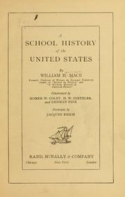 Cover of: A school history of the United States
