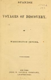 Voyages and discoveries of the companions of Columbus by Washington Irving