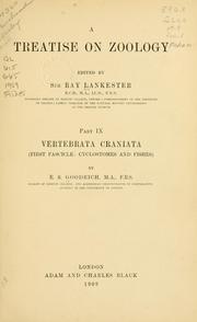 Cover of: Vertebrata craniata: (First fascile: cyclostomes and fishes).