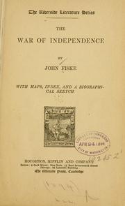 Cover of: war of independence