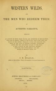 Cover of: Western wilds, and the men who redeem them