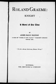 Cover of: Roland Graeme : knight: a novel of our time