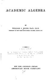Cover of: Academic algebra