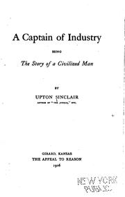 Cover of: A captain of industry