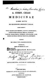 Cover of: A. Corn. Celsi Medicinae libri octo by Aulus Cornelius Celsus