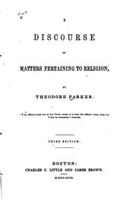 Cover of: A discourse of matters pertaining to religion