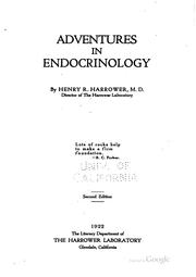 Cover of: Adventures in endocrinology