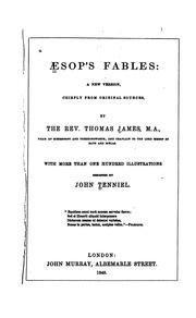 Cover of: Aesop's fables: a new version, chiefly from original sources